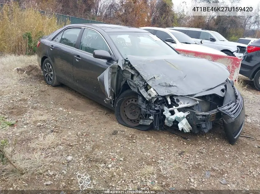 4T1BE46K27U159420 2007 Toyota Camry Ce/Le/Xle/Se