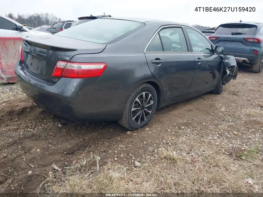4T1BE46K27U159420 2007 Toyota Camry Ce/Le/Xle/Se