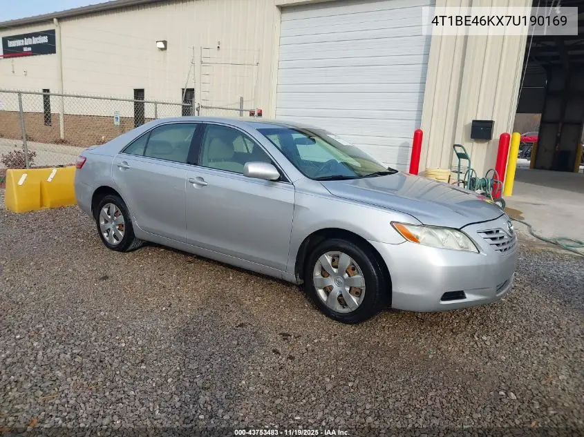 4T1BE46KX7U190169 2007 Toyota Camry Le