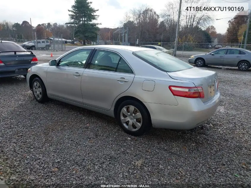 4T1BE46KX7U190169 2007 Toyota Camry Le