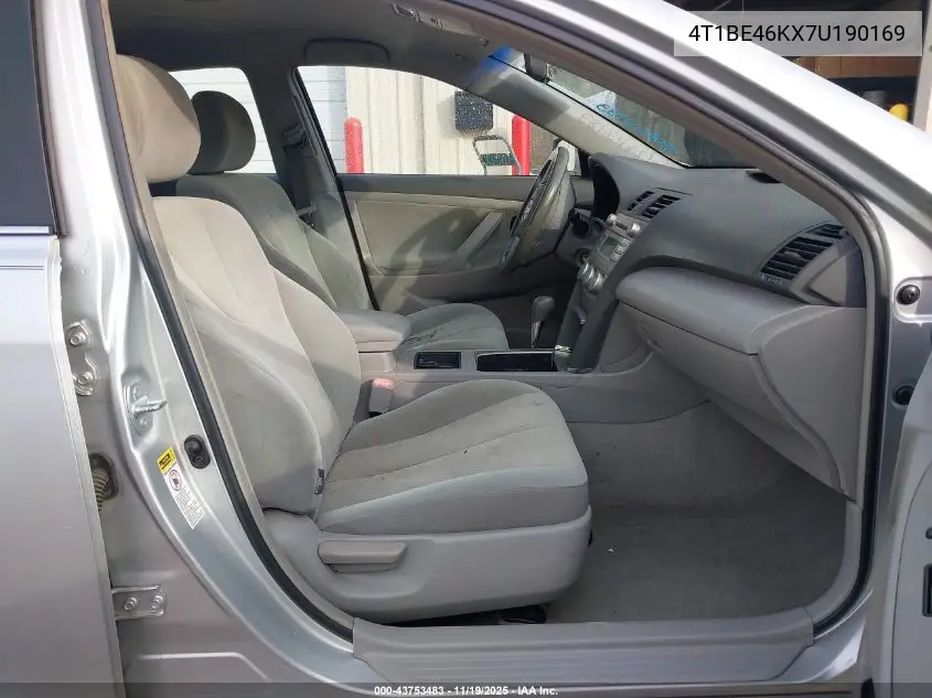 4T1BE46KX7U190169 2007 Toyota Camry Le