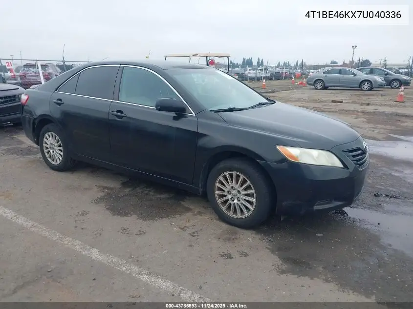4T1BE46KX7U040336 2007 Toyota Camry Ce