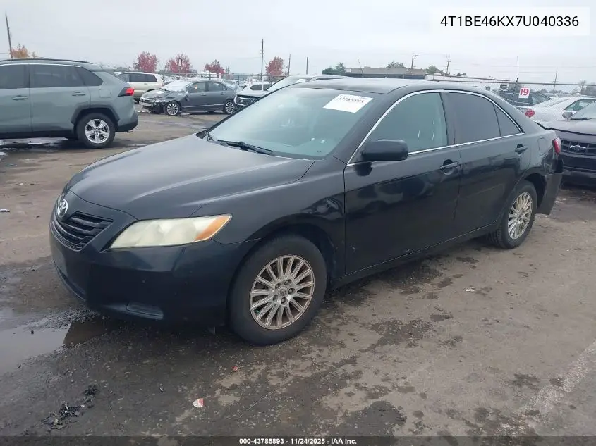 4T1BE46KX7U040336 2007 Toyota Camry Ce