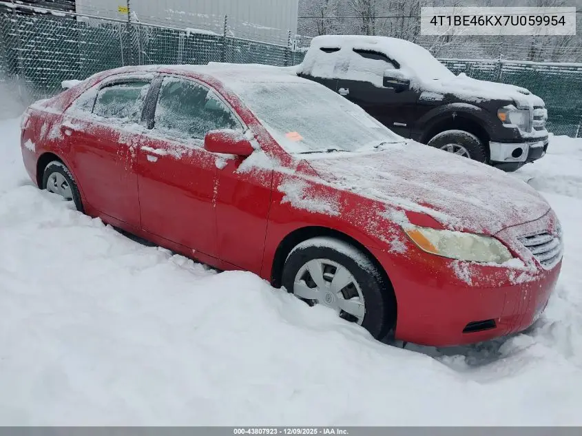 4T1BE46KX7U059954 2007 Toyota Camry Le