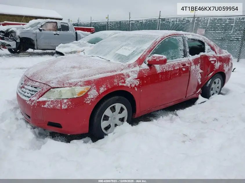 4T1BE46KX7U059954 2007 Toyota Camry Le