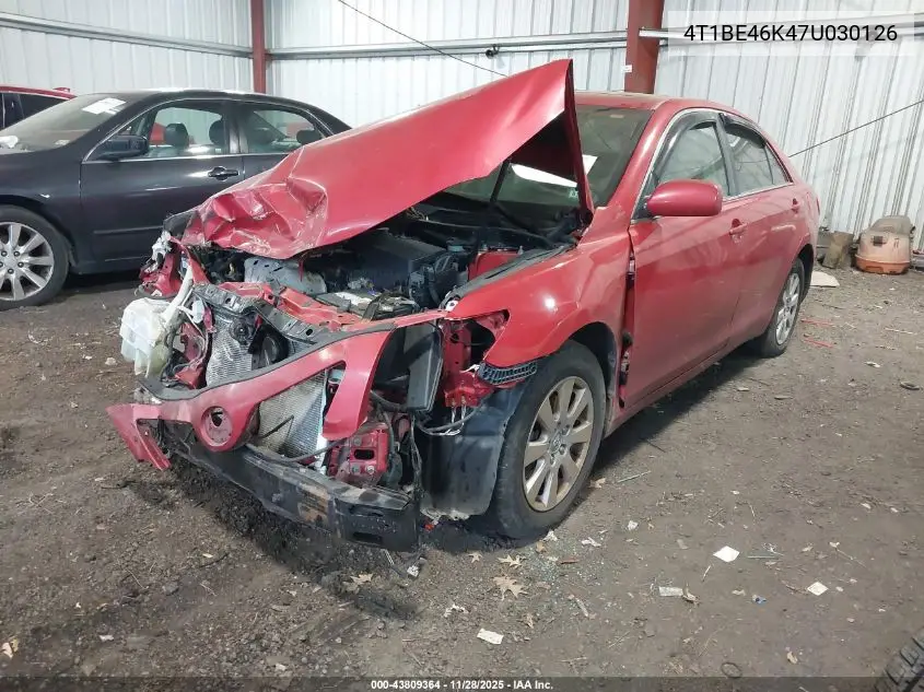 4T1BE46K47U030126 2007 Toyota Camry Xle