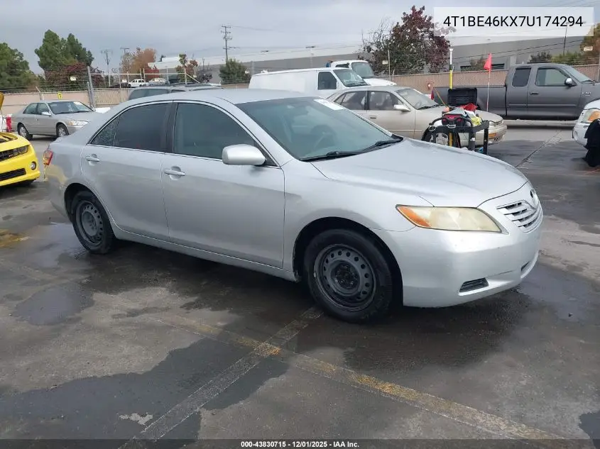 4T1BE46KX7U174294 2007 Toyota Camry Le