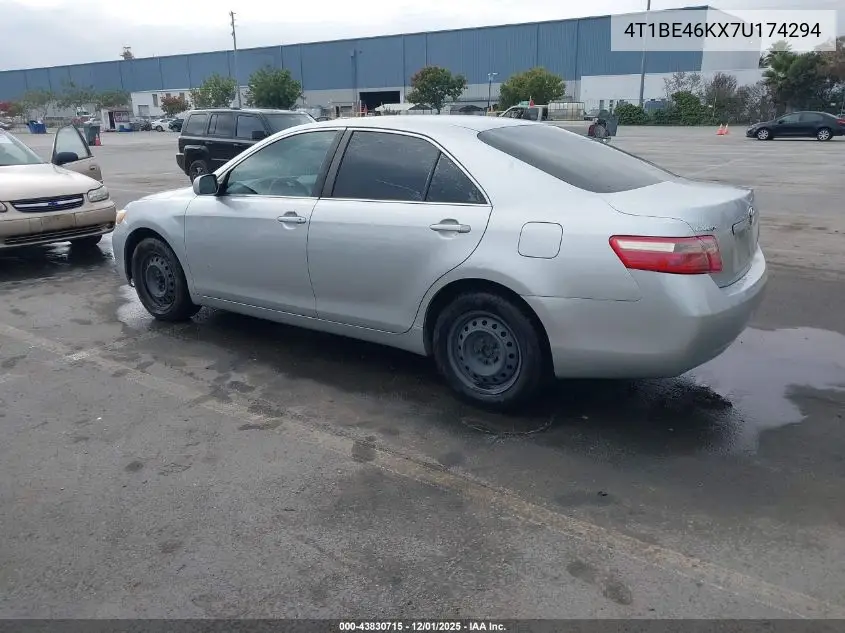 4T1BE46KX7U174294 2007 Toyota Camry Le