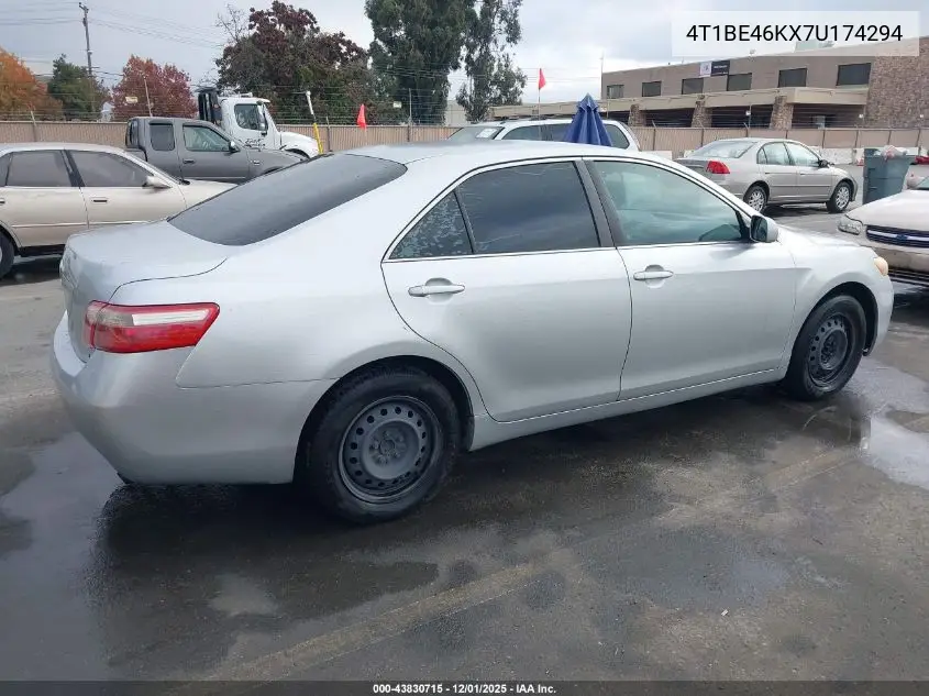 4T1BE46KX7U174294 2007 Toyota Camry Le
