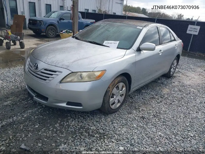 JTNBE46K073070936 2007 Toyota Camry Ce