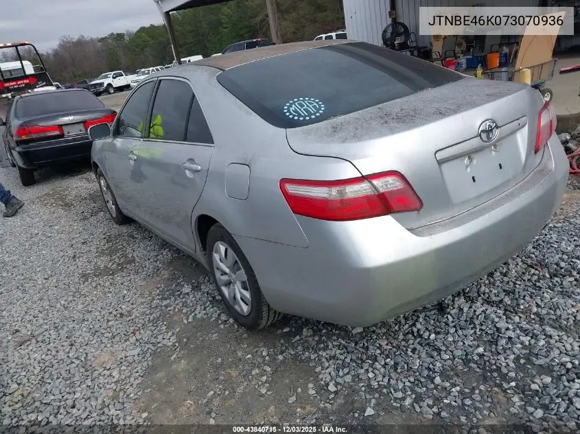 JTNBE46K073070936 2007 Toyota Camry Ce