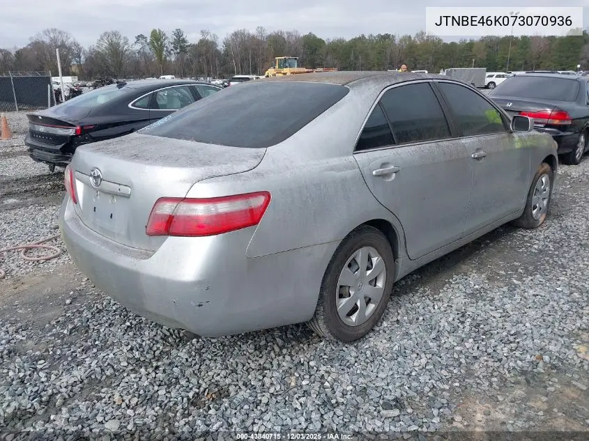 JTNBE46K073070936 2007 Toyota Camry Ce