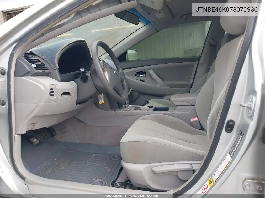 JTNBE46K073070936 2007 Toyota Camry Ce
