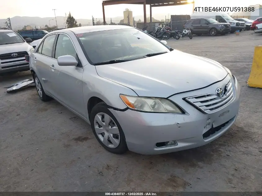 4T1BE46K07U591388 2007 Toyota Camry Le