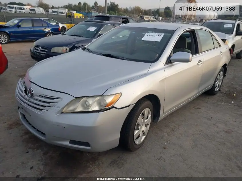 4T1BE46K07U591388 2007 Toyota Camry Le