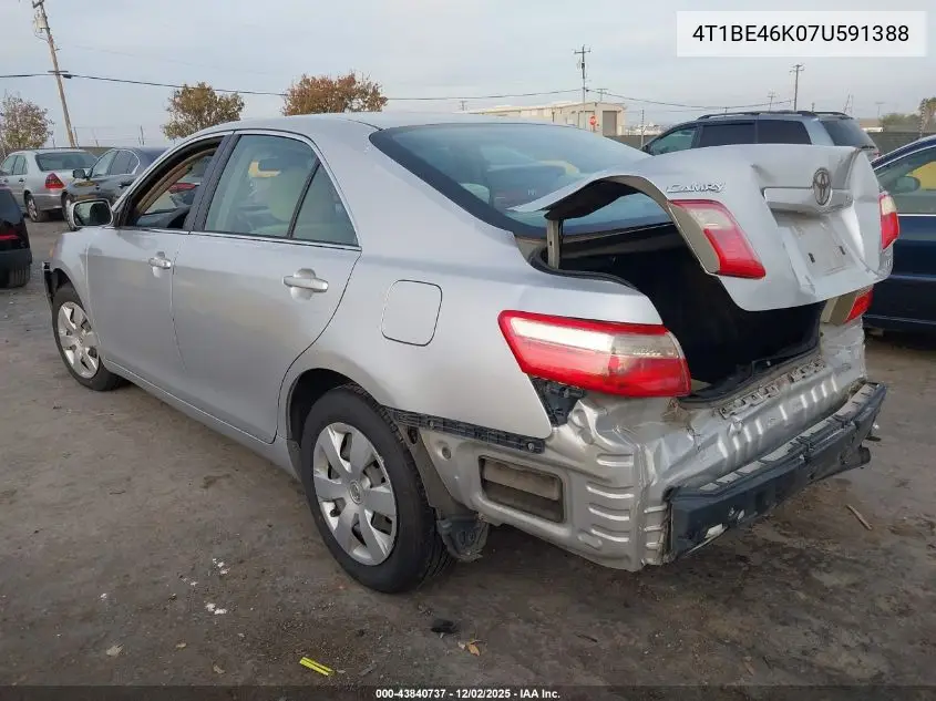 4T1BE46K07U591388 2007 Toyota Camry Le