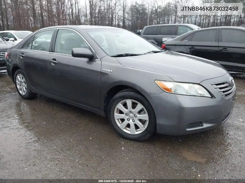 JTNBB46K873032458 2007 Toyota Camry Hybrid