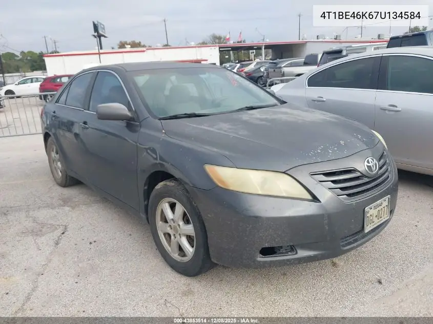 4T1BE46K67U134584 2007 Toyota Camry Le