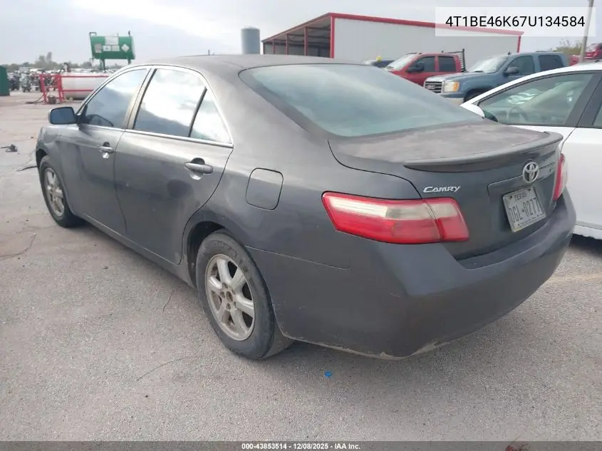 4T1BE46K67U134584 2007 Toyota Camry Le