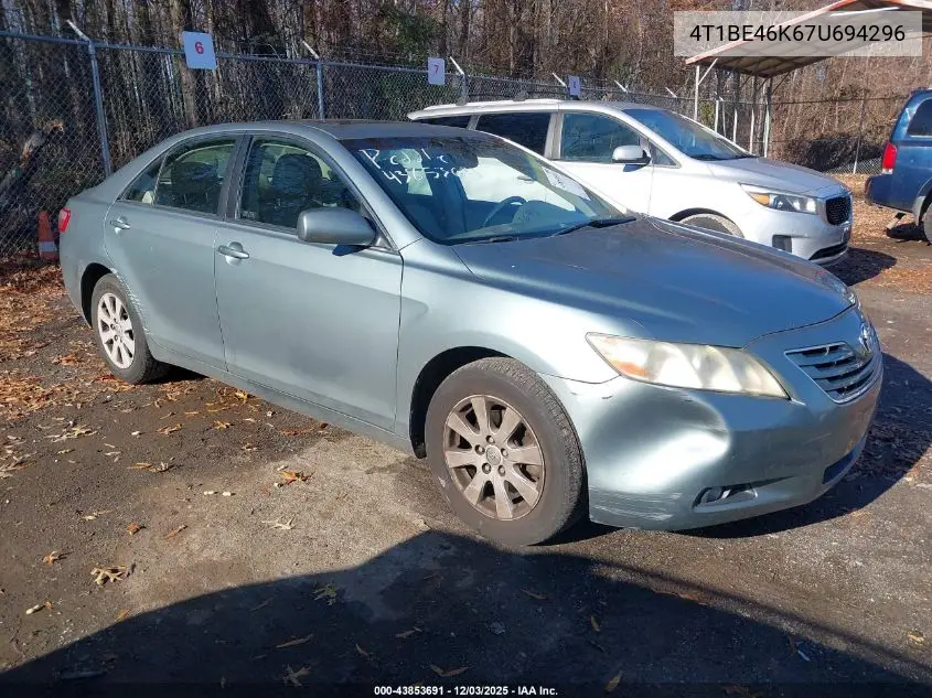 4T1BE46K67U694296 2007 Toyota Camry Xle