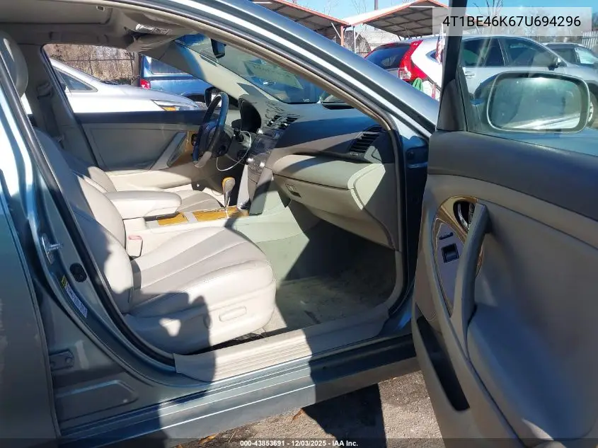 4T1BE46K67U694296 2007 Toyota Camry Xle