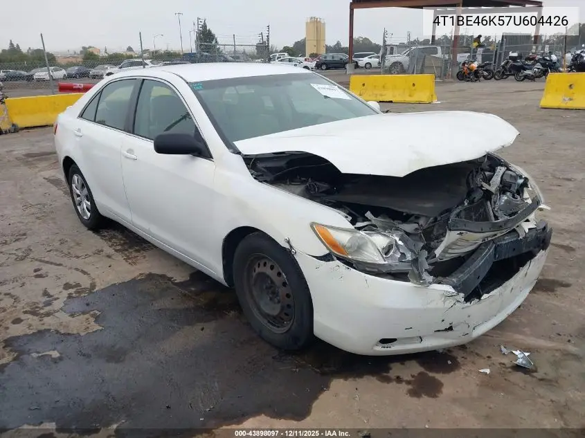 4T1BE46K57U604426 2007 Toyota Camry Le