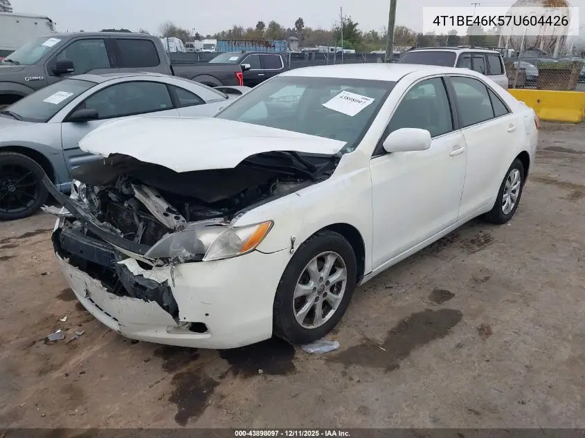 4T1BE46K57U604426 2007 Toyota Camry Le