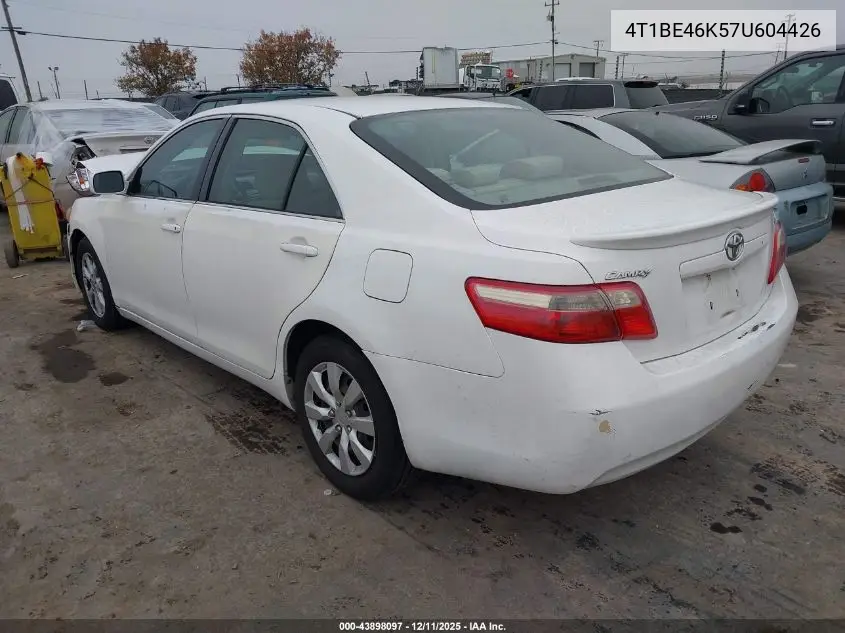 4T1BE46K57U604426 2007 Toyota Camry Le