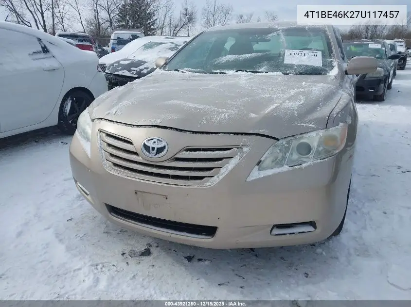 4T1BE46K27U117457 2007 Toyota Camry Le