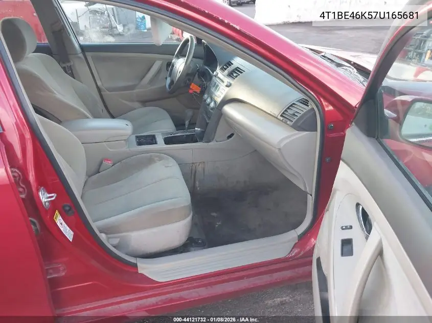 4T1BE46K57U165681 2007 Toyota Camry Le