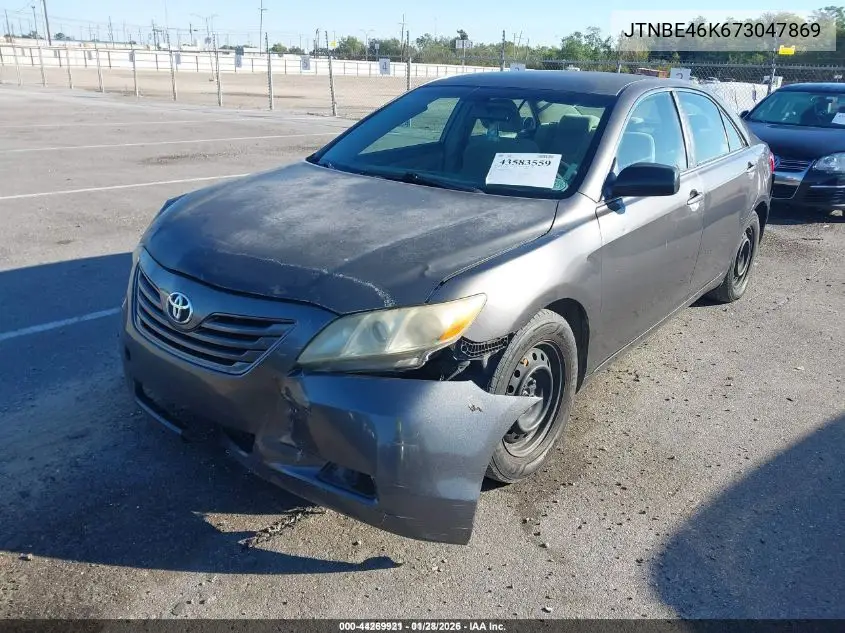 JTNBE46K673047869 2007 Toyota Camry Le