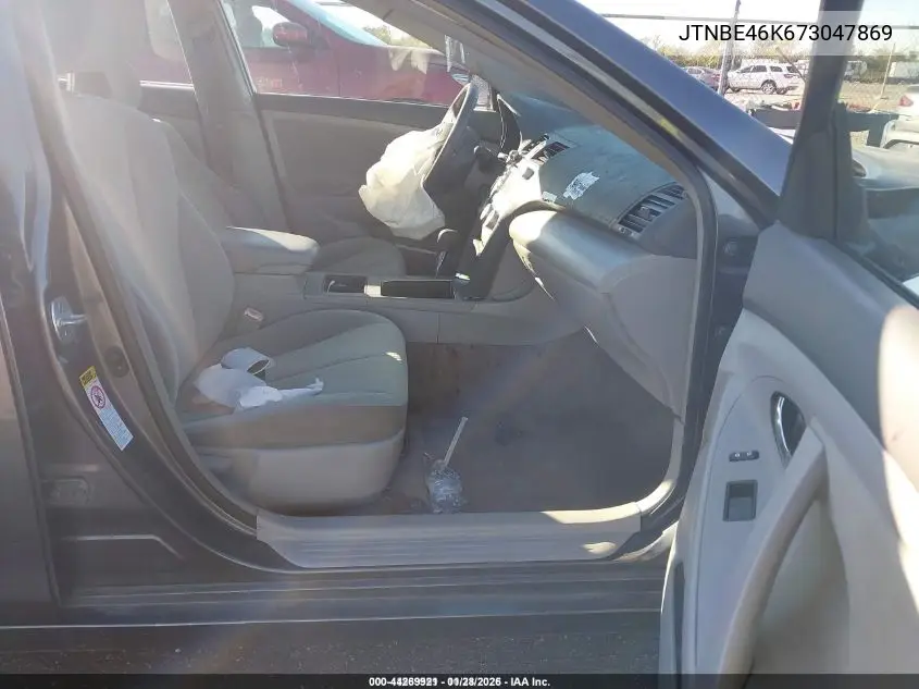 JTNBE46K673047869 2007 Toyota Camry Le