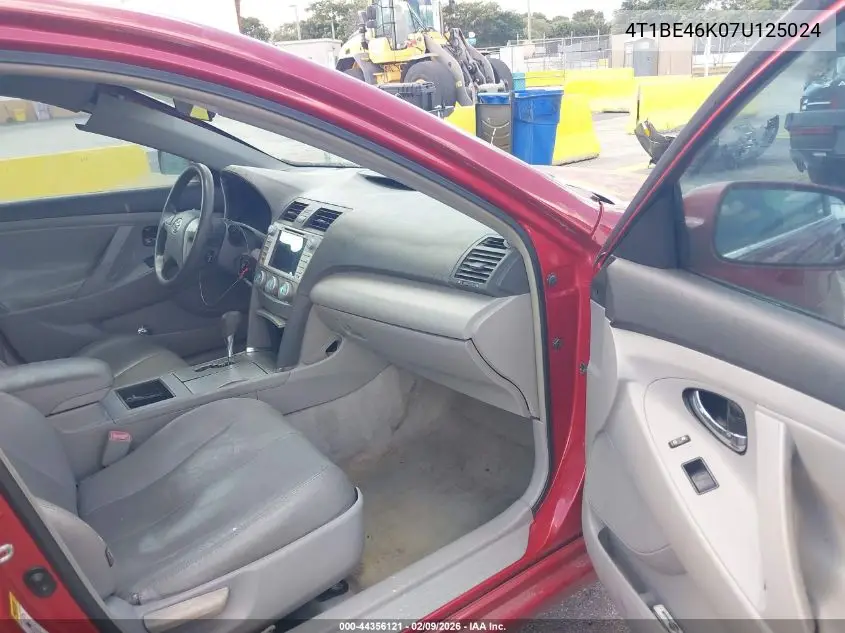 4T1BE46K07U125024 2007 Toyota Camry Le