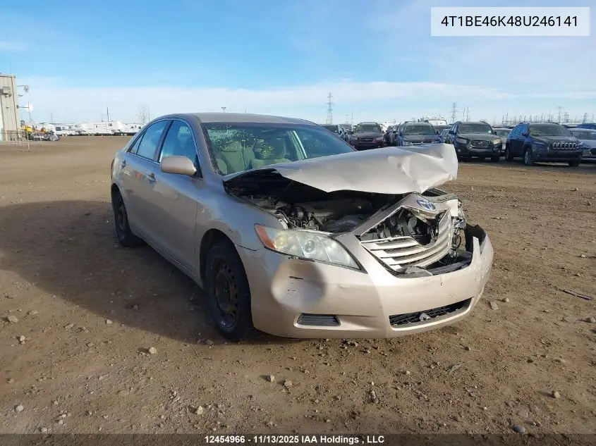4T1BE46K48U246141 2008 Toyota Camry Le