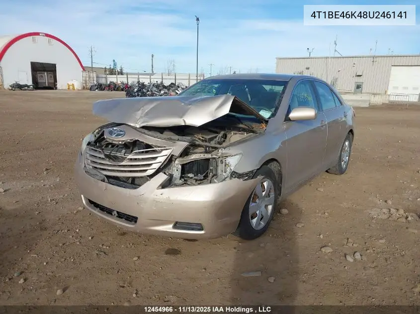 4T1BE46K48U246141 2008 Toyota Camry Le