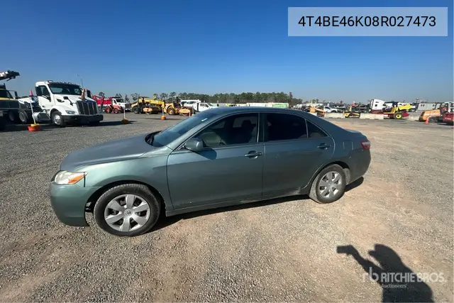 4T4BE46K08R027473 2008 Toyota Camry 2008 Toyota Camry Automobile