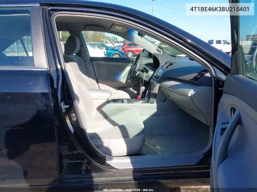 4T1BE46K38U215401 2008 Toyota Camry Le