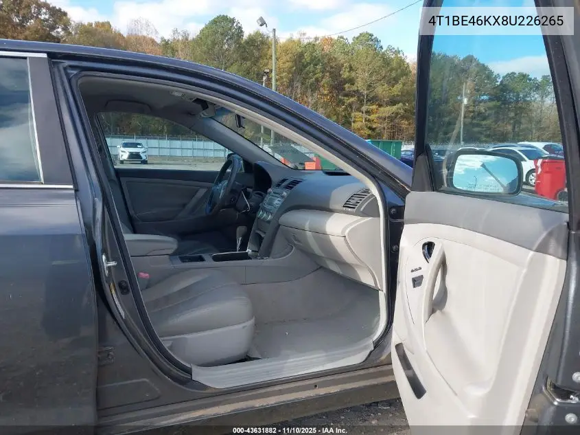 4T1BE46KX8U226265 2008 Toyota Camry Le