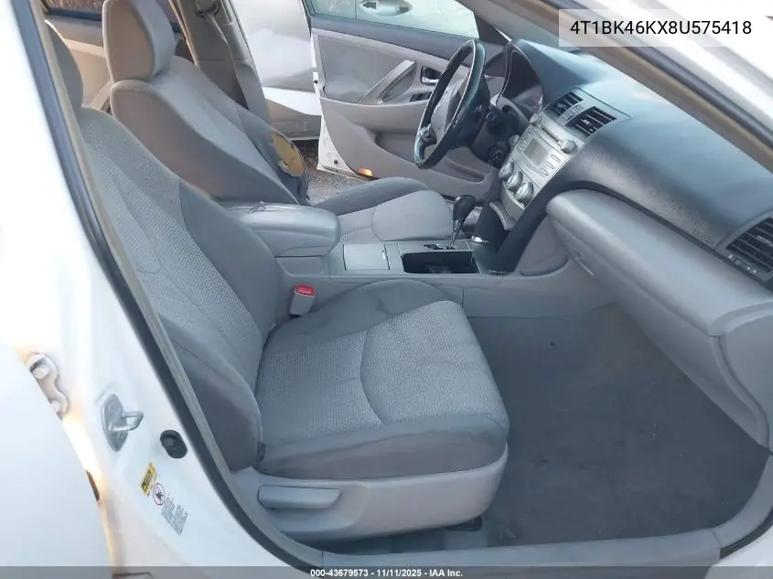 4T1BK46KX8U575418 2008 Toyota Camry Se V6