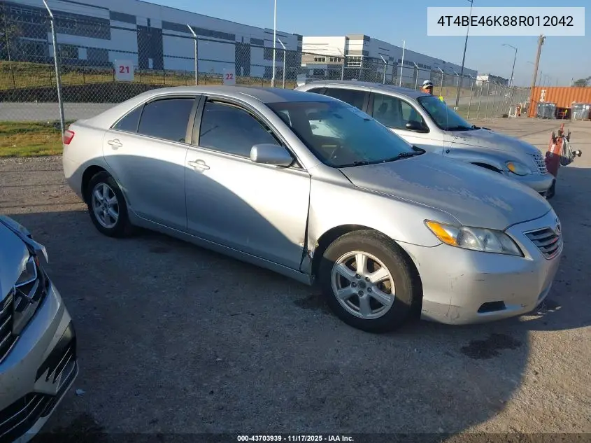 4T4BE46K88R012042 2008 Toyota Camry Le