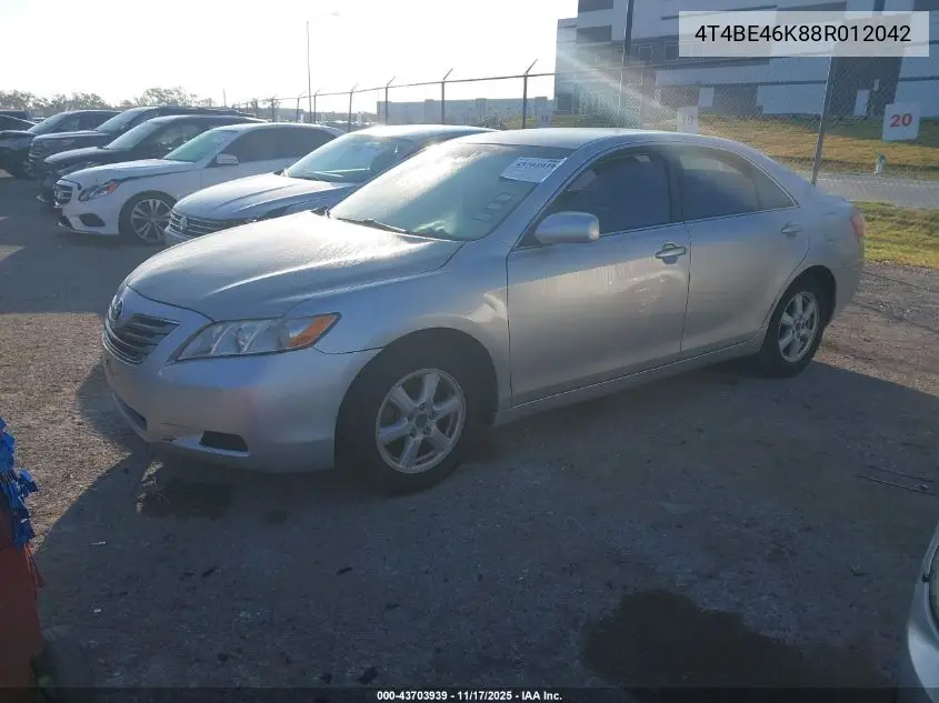 4T4BE46K88R012042 2008 Toyota Camry Le