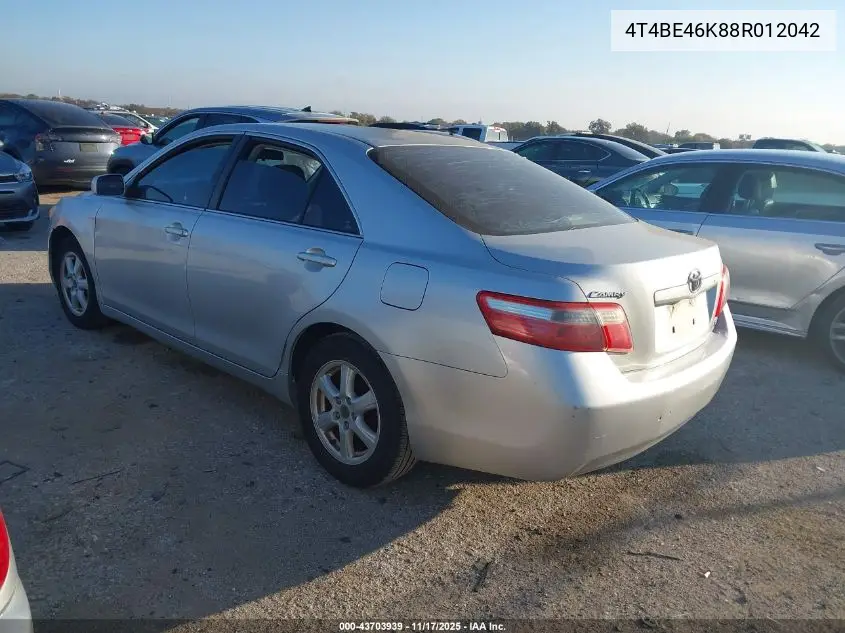 4T4BE46K88R012042 2008 Toyota Camry Le