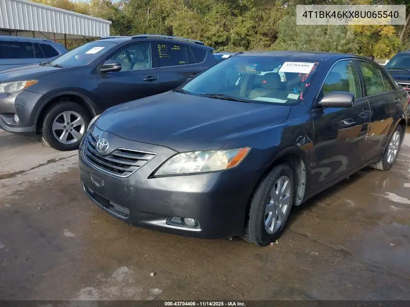 4T1BK46KX8U065540 2008 Toyota Camry Xle V6