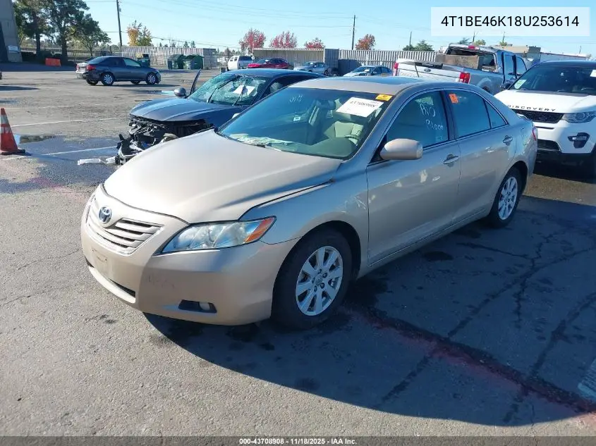 4T1BE46K18U253614 2008 Toyota Camry Xle
