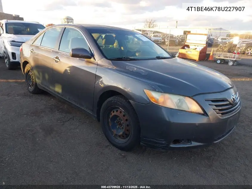 4T1BE46K78U227907 2008 Toyota Camry Le
