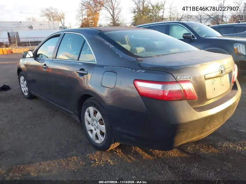 4T1BE46K78U227907 2008 Toyota Camry Le