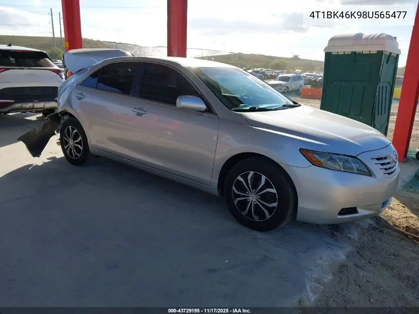 4T1BK46K98U565477 2008 Toyota Camry Le V6