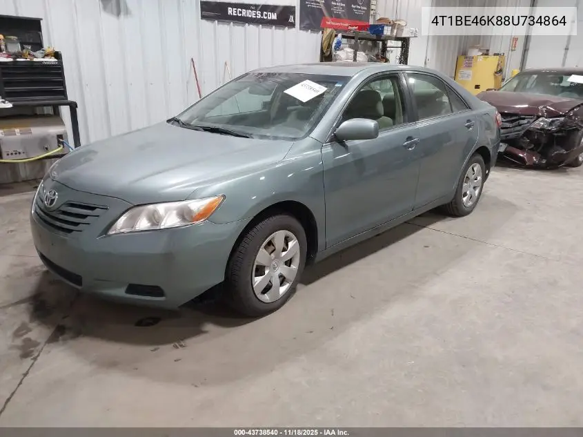 4T1BE46K88U734864 2008 Toyota Camry Le