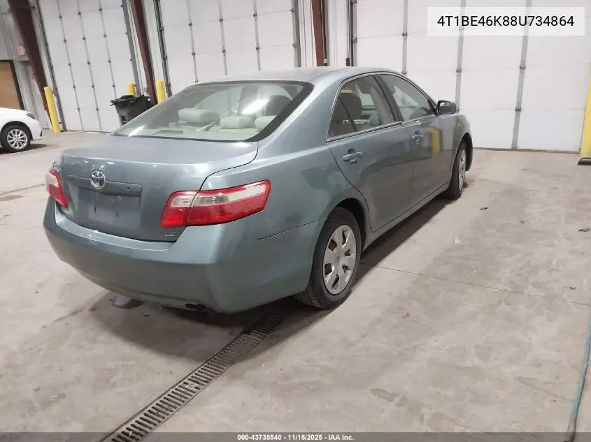 4T1BE46K88U734864 2008 Toyota Camry Le