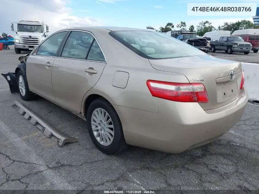 4T4BE46K48R038766 2008 Toyota Camry Le